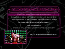 Menu de Around The World